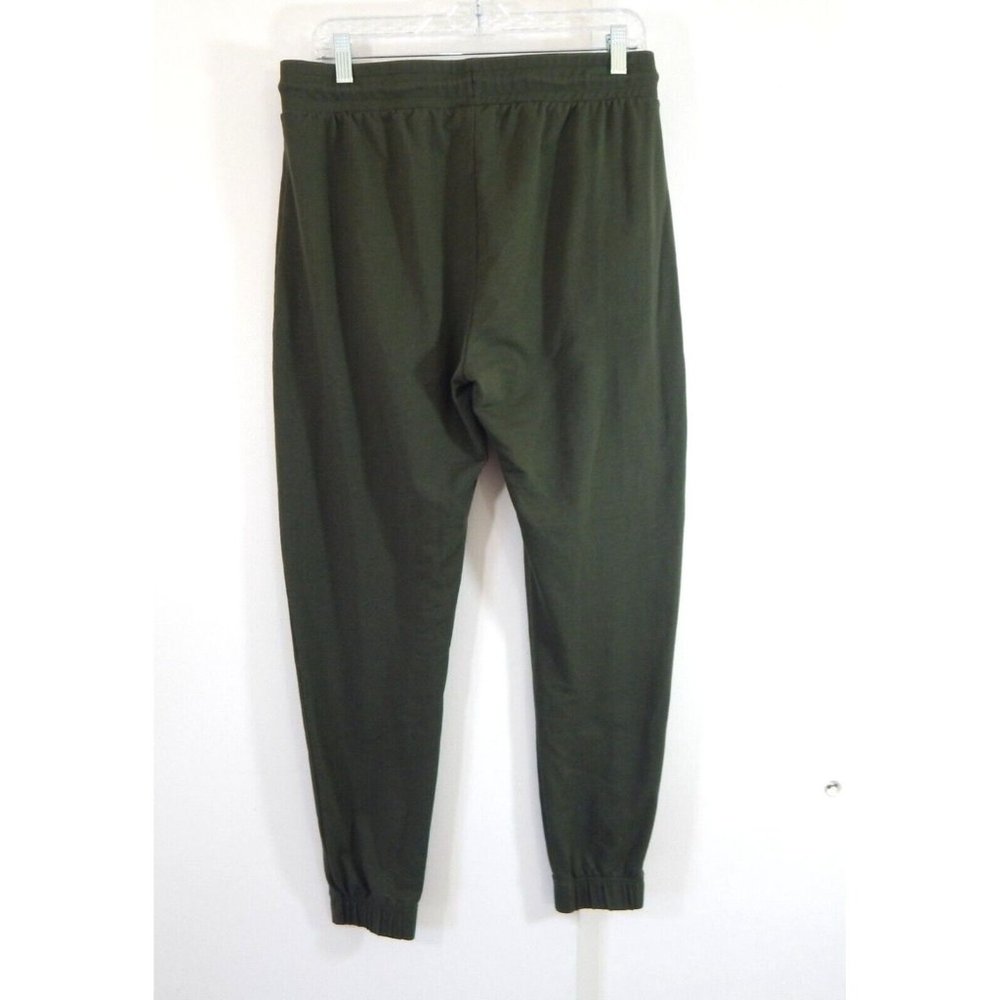 GYMSHARK pants power joggers high waist logo pockets sweatpants olive green L - Picture 6 of 8